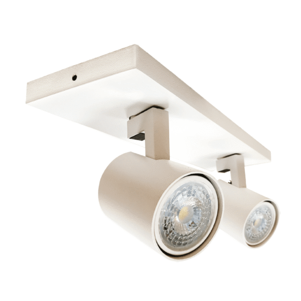 BARRA SOB. DOBLE GU-10 BLANCO MATE P2