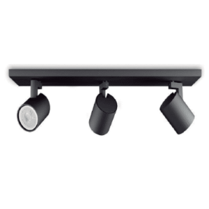 BARRA SOB. TRIPLE GU-10 NEGRO MATE P3