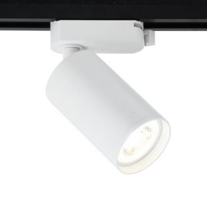 FOCO DE RIEL MONOFASICO PORTA GU10 BLANCO