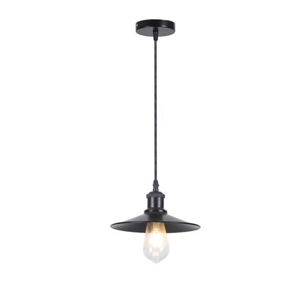 LAMPARA COLGANTE PORTA E27*1 NEGRO