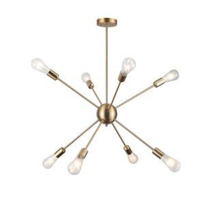 LAMPARA COLGANTE INDUSTRIAL ORO E27*8