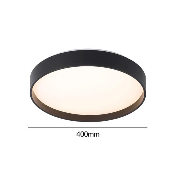 LAMPARA LED SOBREPUESTA REDONDA NEGRO CONTROL REMOTO