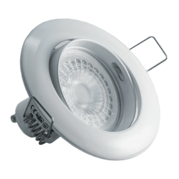 Foco Emb. INLAY Basculante GU-10 Blanco (D229)
