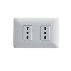 ENCHUFE DOBLE BIPASO 10A/16A BLANCO