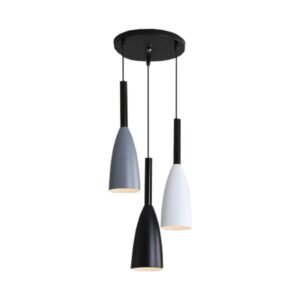 LAMPARA COLGANTE TRIO TIPO CONO VERTICAL BANEAUZ 3XE27