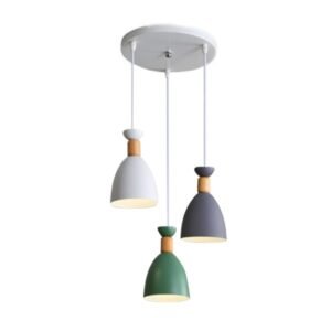 LUMINARIA COLGANTE TRIO TIPO VERTICAL BOWL COLORS 3XE27