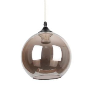 LAMPARA COLGANTE ESMOUKER VIDRIO GRIS 1XE27
