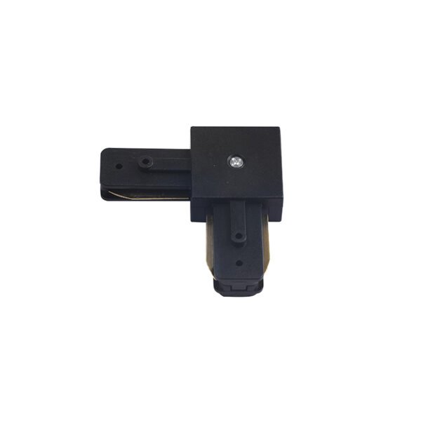 CONECTOR TIPO L PARA RIEL MONOFASICO NEGRO